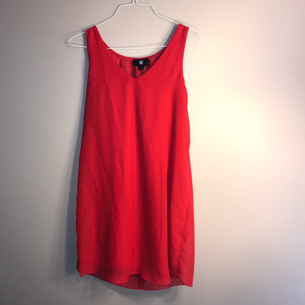 Red short dress